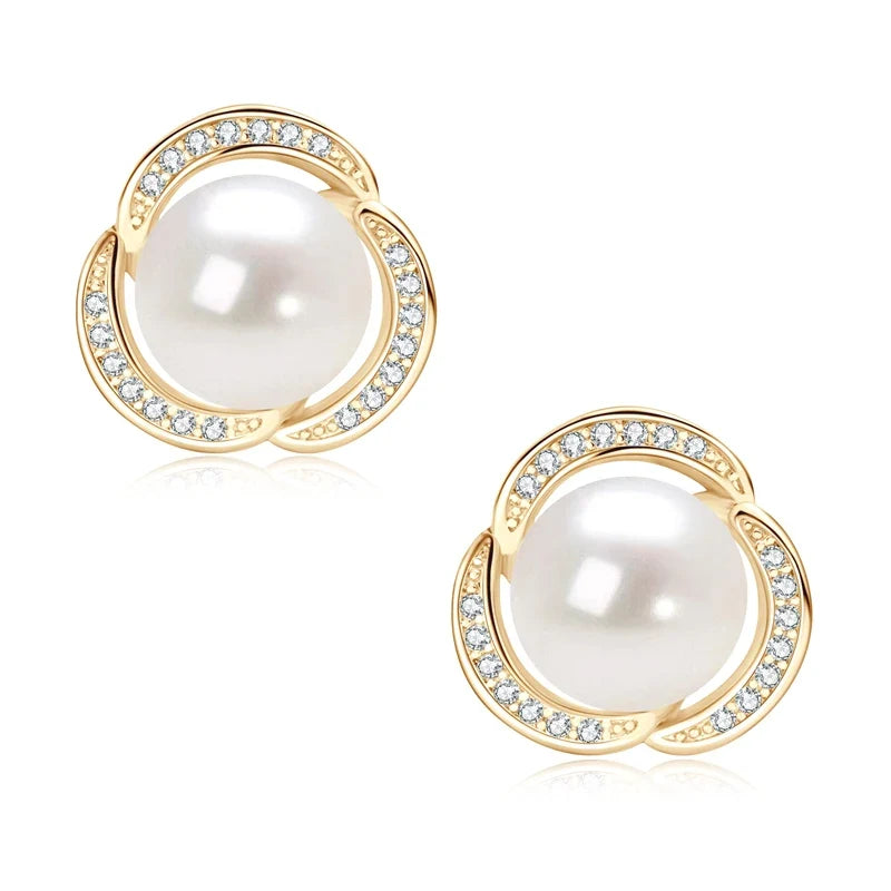 Pearl Stud Earrings