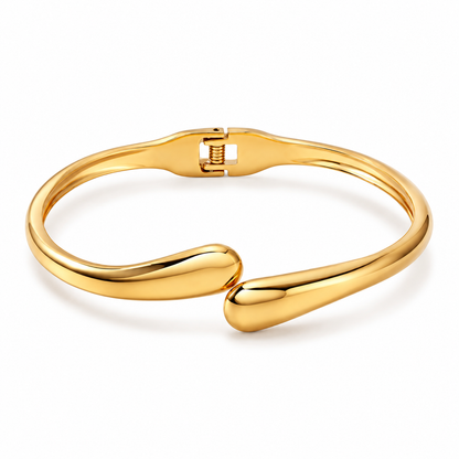 Sculptural Gold Cuff